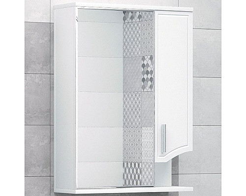 Заказать Зеркало со шкафом Corozo Креста 55 SD-00000292 Белое в магазине сантехники Santeh-Crystal.ru