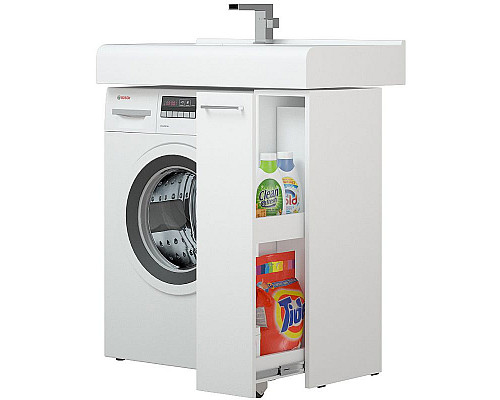 Приобрести Тумба под раковину Corozo Лео 80 SD-00000782 Белая в магазине сантехники Santeh-Crystal.ru