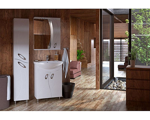 Приобрести Тумба под раковину Corozo Наина 60 SD-00000320 Белая в магазине сантехники Santeh-Crystal.ru