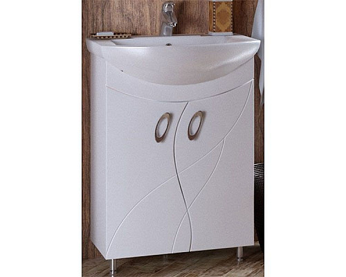 Приобрести Тумба под раковину Corozo Наина 60 SD-00000320 Белая в магазине сантехники Santeh-Crystal.ru