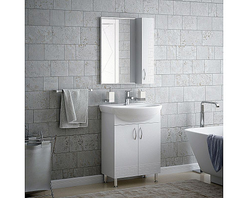 Santeh-Crystal.ru: Зеркало со шкафом Corozo Олимп 60 SD-00000653 Белое Купить Зеркало со шкафом Corozo Олимп 60 SD-00000653 Белое в магазине сантехники Santeh-Crystal.ru