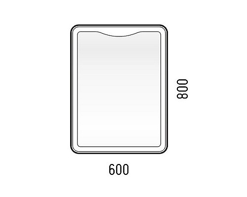 Купить Зеркало Corozo Орли 60 SD-00000919 с подсветкой с сенсорным выключателем в магазине сантехники Santeh-Crystal.ru