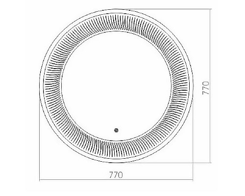 Купить Зеркало Corozo Парма 77 SD-00001013 с подсветкой с сенсорным выключателем в магазине сантехники Santeh-Crystal.ru