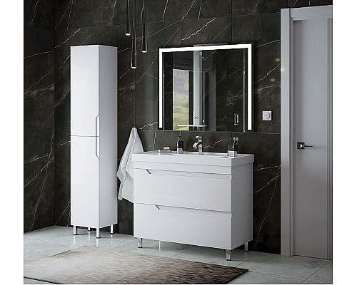 Приобрести Шкаф пенал Corozo Юта 35 SD-00000911 Белый в магазине сантехники Santeh-Crystal.ru