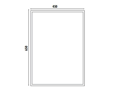 Заказать Зеркало Creavit 45 TB500 Серое в магазине сантехники Santeh-Crystal.ru