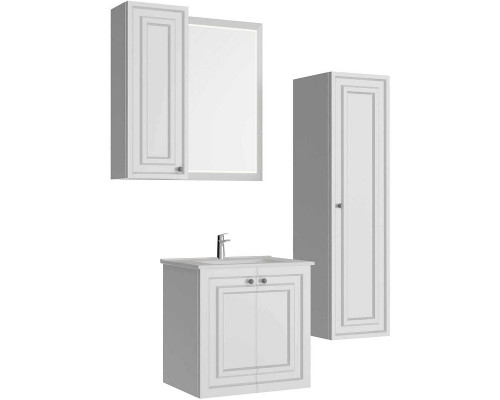 Заказать Шкаф пенал Creavit Kayra 35 KY2130.01.MBY подвесной Белый в магазине сантехники Santeh-Crystal.ru