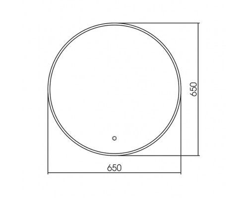 Купить Зеркало Creto Bella 65 20-D650B с подсветкой с сенсорным выключателем в магазине сантехники Santeh-Crystal.ru