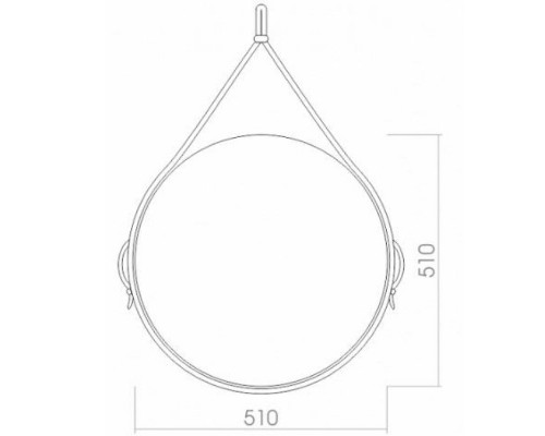 Заказать Зеркало Creto Bergen 51 10-D510 Коричневое в магазине сантехники Santeh-Crystal.ru