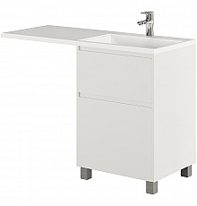 Тумба с раковиной Creto Cafor 110 R 19-W110R Белый глянец