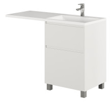 Тумба с раковиной Creto Cafor 120 R 19-W120R Белый глянец