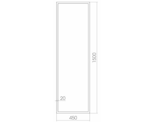 Заказать Зеркало Creto Effetto 45 15-4501500E с подсветкой с сенсорным выключателем в магазине сантехники Santeh-Crystal.ru