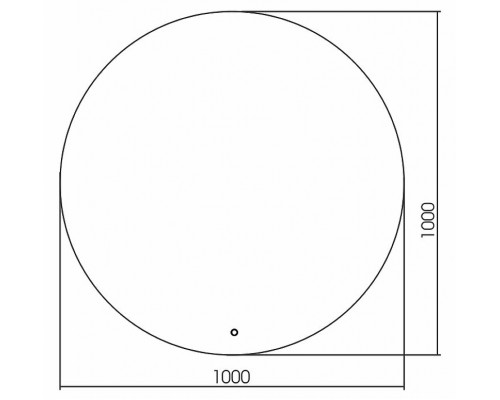 Заказать Зеркало Creto Elegante 100 21-D1000E с подсветкой с сенсорным выключателем в магазине сантехники Santeh-Crystal.ru