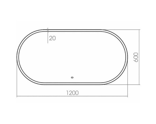 Приобрести Зеркало Creto Forestina 120 14-1200600B с подсветкой с сенсорным выключателем в магазине сантехники Santeh-Crystal.ru