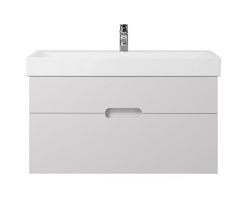 Купить Тумба под раковину Creto Malibu 100 7-1079W подвесная Белая в магазине сантехники Santeh-Crystal.ru