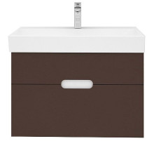 Тумба под раковину Creto Malibu 80 7-1078C подвесная Chocolate
