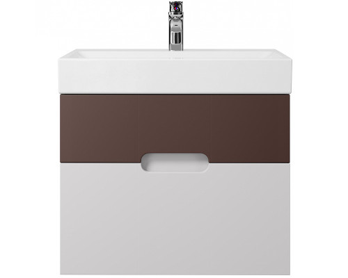 Купить Тумба под раковину Creto Malibu 60 7-1077CS подвесная Chocolate Soft в магазине сантехники Santeh-Crystal.ru