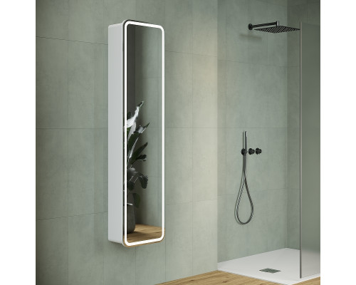 Приобрести Шкаф пенал Creto Marsel 40 21-4001600WH подвесной Белый в магазине сантехники Santeh-Crystal.ru