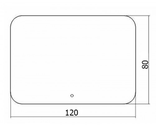 Купить Зеркало Creto Milano 120 1-1200700M с подсветкой с сенсорным выключателем в магазине сантехники Santeh-Crystal.ru