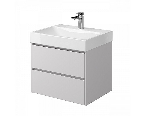 Купить Тумба под раковину Creto Scala 60 3-1077W подвесная Белая глянцевая в магазине сантехники Santeh-Crystal.ru