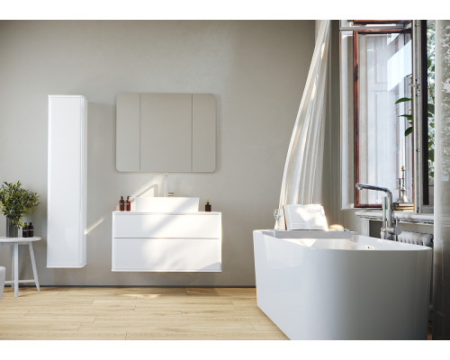 Заказать Зеркало Creto Stella 100 16-CRE100 Белое в магазине сантехники Santeh-Crystal.ru