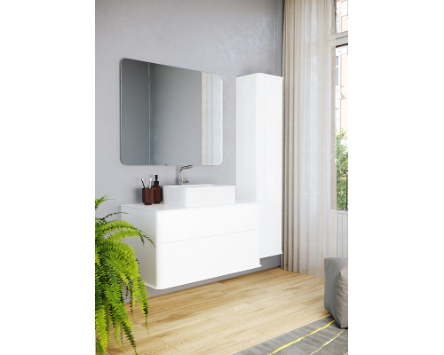 Заказать Зеркало Creto Stella 100 16-CRE100 Белое в магазине сантехники Santeh-Crystal.ru