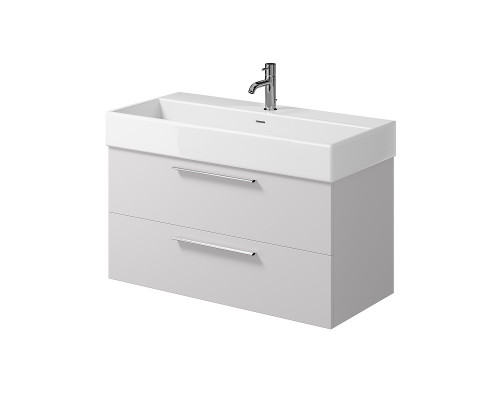 Заказать Тумба под раковину Creto Tivoli 100 8-1378W подвесная Белая в магазине сантехники Santeh-Crystal.ru