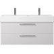 Заказать Тумба под раковину Creto Tivoli 120 Due 8-1393W подвесная Белая в магазине сантехники Santeh-Crystal.ru