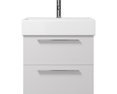 Приобрести Тумба под раковину Creto Tivoli 60 8-1376W подвесная Белая в магазине сантехники Santeh-Crystal.ru