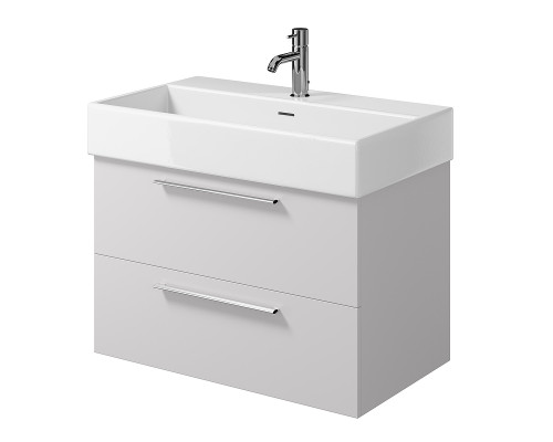 Заказать Тумба под раковину Creto Tivoli 80 8-1377W подвесная Белая в магазине сантехники Santeh-Crystal.ru