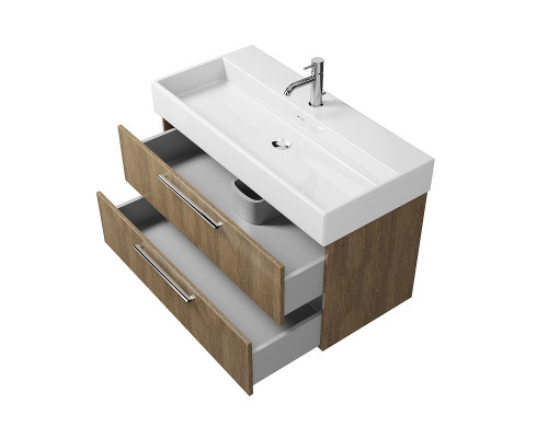 Купить Тумба под раковину Creto Tivoli 100 8-1378BA подвесная Bamenda в магазине сантехники Santeh-Crystal.ru