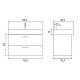 Купить Тумба под раковину Creto Tivoli 80 8-1377S подвесная Soft в магазине сантехники Santeh-Crystal.ru
