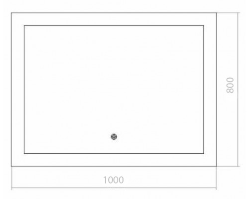 Купить Зеркало Creto Tivoli 100 6-1000800T с подсветкой с сенсорным выключателем в магазине сантехники Santeh-Crystal.ru