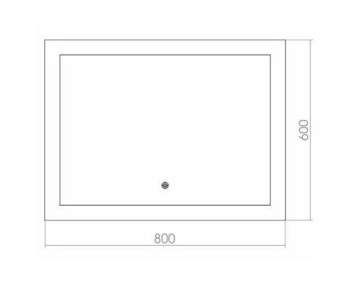 Купить Зеркало Creto Tivoli 80 6-800600T с подсветкой с сенсорным выключателем в магазине сантехники Santeh-Crystal.ru
