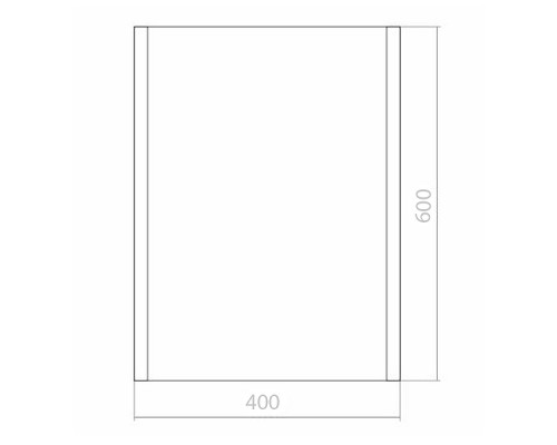 Заказать Зеркало Creto Vessel 40 9-400600V с подсветкой с датчиком движения в магазине сантехники Santeh-Crystal.ru
