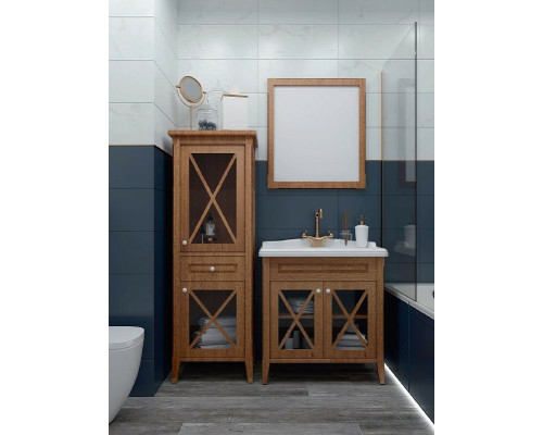 Купить Шкаф пенал Creto Vetra 55 R 15-16056NR Орех в магазине сантехники Santeh-Crystal.ru