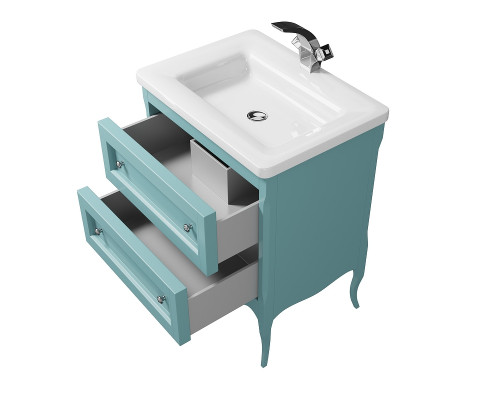 Заказать Тумба под раковину Creto Viva 66 13-1007B Blue в магазине сантехники Santeh-Crystal.ru