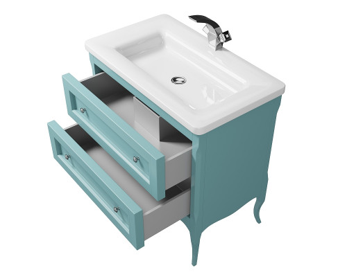 Заказать Тумба под раковину Creto Viva 85 13-1008B Blue в магазине сантехники Santeh-Crystal.ru