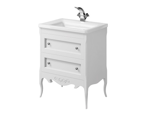 Купить Тумба под раковину Creto Viva 66 13-1007W White в магазине сантехники Santeh-Crystal.ru