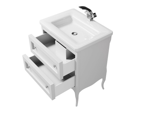 Купить Тумба под раковину Creto Viva 66 13-1007W White в магазине сантехники Santeh-Crystal.ru