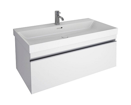 Приобрести Тумба под раковину Dreja Grace 90 99.0903 подвесная Белый глянец в магазине сантехники Santeh-Crystal.ru