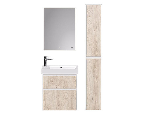 Приобрести Шкаф пенал Dreja Slim 30 99.0504 Дуб кантри Белый глянец в магазине сантехники Santeh-Crystal.ru