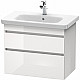 Купить Тумба под раковину Duravit Durastyle 80 Белая глянцевая в магазине сантехники Santeh-Crystal.ru