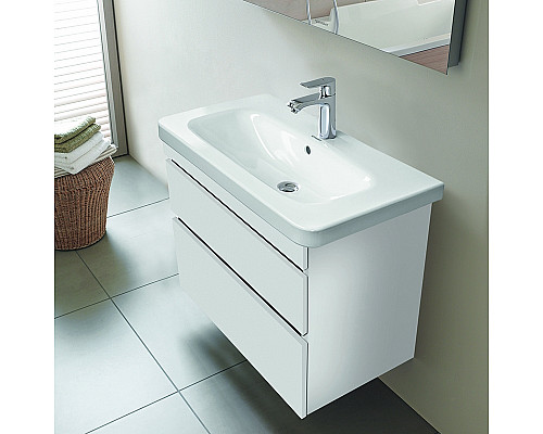 Купить Тумба под раковину Duravit Durastyle 80 Белая глянцевая в магазине сантехники Santeh-Crystal.ru