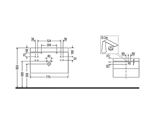 Santeh-Crystal.ru: Тумба с раковиной Duravit Happy D 2 Plus 78 HP4347O2222 подвесная Белая глянцевая Приобрести Тумба с раковиной Duravit Happy D 2 Plus 78 HP4347O2222 подвесная Белая глянцевая в магазине сантехники Santeh-Crystal.ru