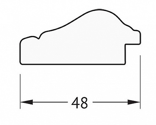 Заказать Зеркало Evoform Definite 72х72 BY 1021 в багетной раме - Алебастр 48 мм в магазине сантехники Santeh-Crystal.ru