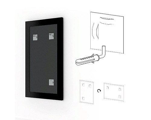 Приобрести Зеркало Evoform Definite 98х48 Витая бронза в магазине сантехники Santeh-Crystal.ru