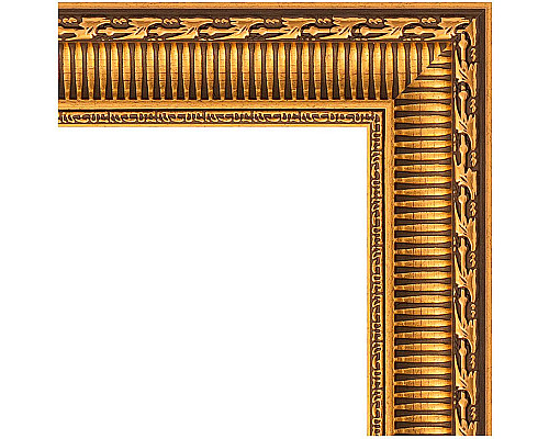 Приобрести Зеркало Evoform Definite 134х74 BY 1103 в багетной раме - Золотой акведук 61 мм в магазине сантехники Santeh-Crystal.ru
