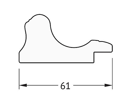 Приобрести Зеркало Evoform Definite 134х74 BY 1103 в багетной раме - Золотой акведук 61 мм в магазине сантехники Santeh-Crystal.ru