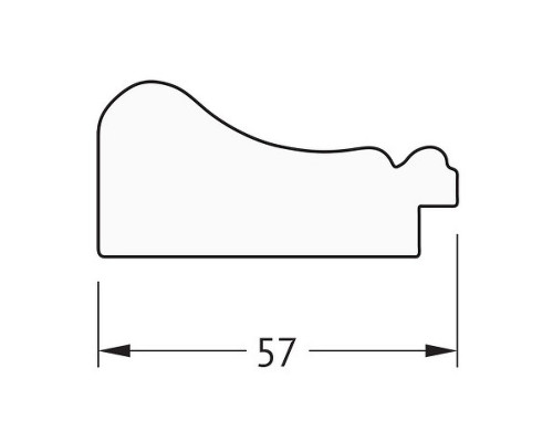 Приобрести Зеркало Evoform Definite 154х74 BY 1116 в багетной раме - Беленый дуб 57 мм в магазине сантехники Santeh-Crystal.ru