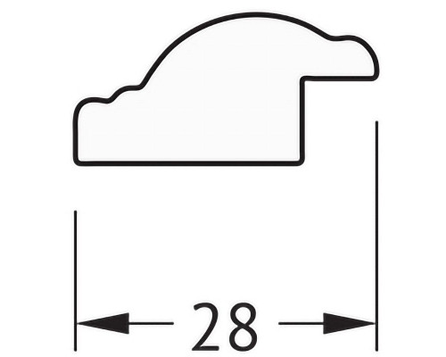 Купить Зеркало Evoform Definite 45х35 BY 1327 в багетной раме - Витое золото 28 мм в магазине сантехники Santeh-Crystal.ru